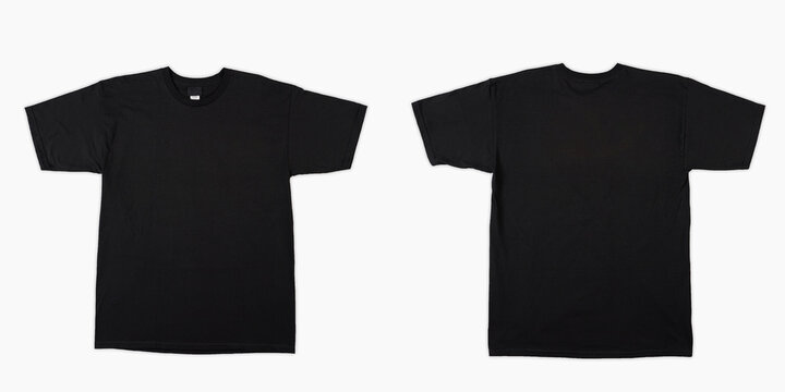 plain black jersey front and back