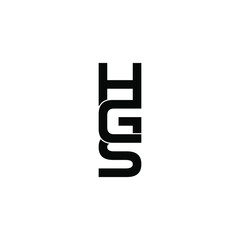 hgs letter original monogram logo design