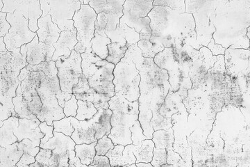 Fototapeta premium White wall in the cracks. Abstract white texture or background.