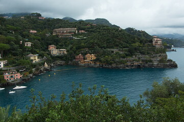 Coast in Portofino, Liguria, Italy, Europe
