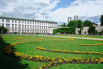 Fototapeta na wymiar Mirabell Palace (Schloss Mirabell) Old Palace in Salzburg city in Austria.