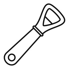 Ware bottle-opener icon. Outline ware bottle-opener vector icon for web design isolated on white background