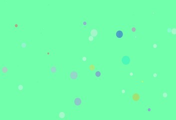 Light Green, Red vector backdrop with dots.