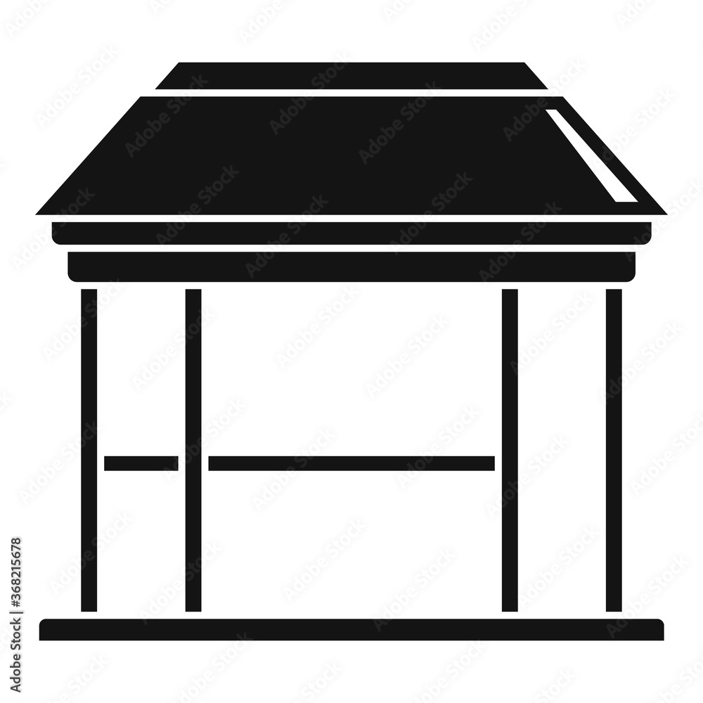 Poster bower gazebo icon. simple illustration of bower gazebo vector icon for web design isolated on white 