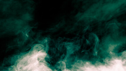 smoke green on dark background - 368215604
