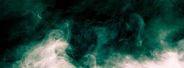 abstract smoke green background - 368215606