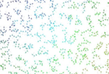 Light Blue, Green vector texture with colored lines, dots.