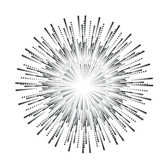 Obraz premium Halftone dots in circle form. Circular Music equalizer . Audio waves . Sound frequency . round logo . vector dotted frame . design element