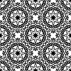 Seamless pattern. Vintage decorative elements