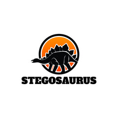 Stegosaurus Logo Template Design Vector