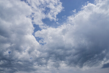 Clouds in the summer sky.