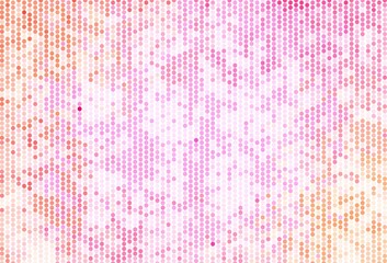 Light Pink, Yellow vector pattern with spheres.