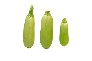 Fresh vegetable marrow isolated on white background.
