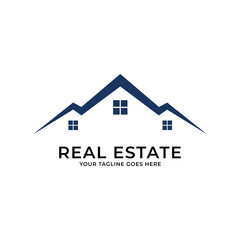 Building logo, Real estate logo icon vector template