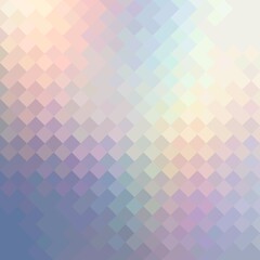 Holographic foil geometric background. Wicker pattern. Lilac blue pink yellow gradient mosaic.