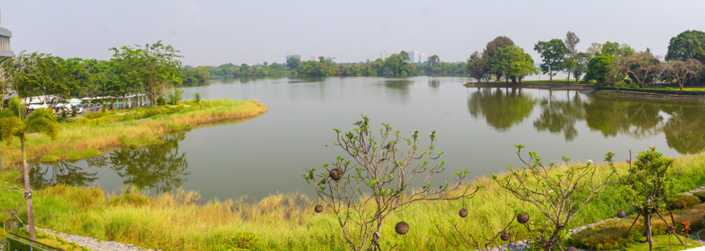 inya lake view at Yangon