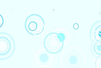 Light Pink, Blue vector background with circles, curves.