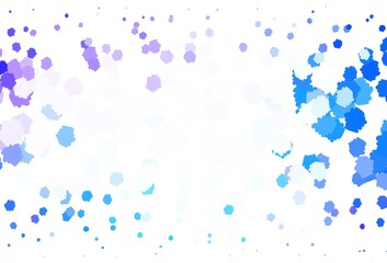 Light Pink, Blue vector texture with abstract forms.