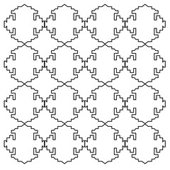 LUXURY DESIGN ORNAMENTS GEOMETRIC AZTECS PATTERN