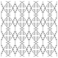 LUXURY DESIGN ORNAMENTS GEOMETRIC AZTECS PATTERN