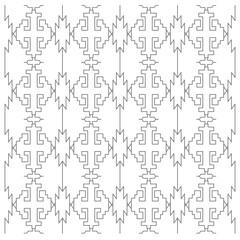 LUXURY DESIGN ORNAMENTS GEOMETRIC AZTECS PATTERN
