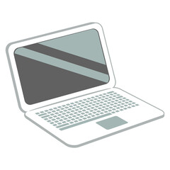 Notebook flat style clipart vector illustration