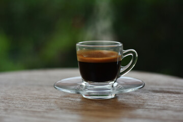 
Black coffee is a delicious hot coffee.