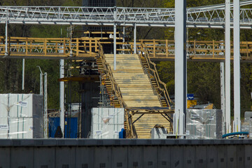 Construction and renovation of a railway station in Krakow.
