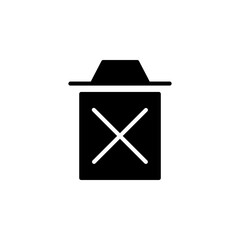 delete, remove and recycle bin icon. application icon. perfect for logo, website, application, presentation and more product. icon design solid style