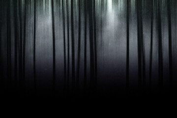 Scary dark forest, mysterious landscape, horror wallpaper