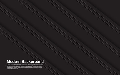 Obraz premium Illustration vector graphic of abstract background black and brown color modern design