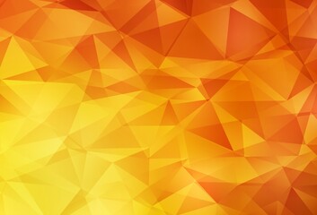 Light Red, Yellow vector polygonal pattern.