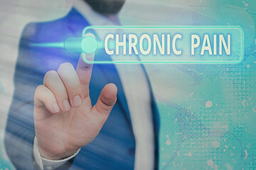 Handwriting text Chronic Pain. Conceptual photo discomfort that persists or progresses over a long...