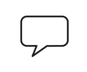 Chat icon. Speech Bubble icon. Vector flat design on white background.