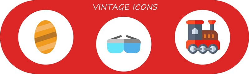 Modern Simple Set of vintage Vector flat Icons