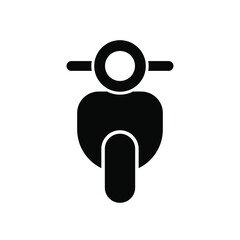Motorcycle icon vector simple design