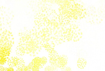 Light Yellow vector template with chaotic shapes.