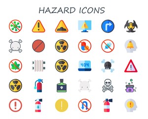 hazard icon set