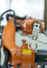 Hydraulic robot arm in research Lab