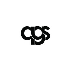 qgs letter original monogram logo design