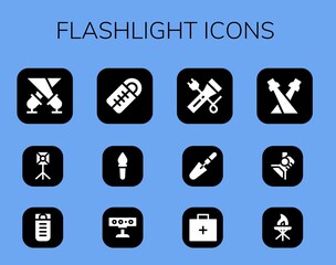 flashlight icon set