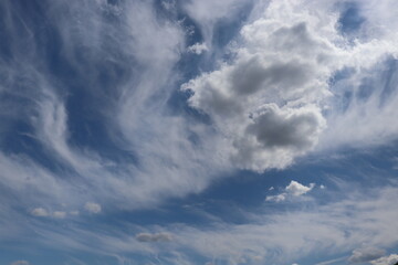 blue sky with clouds