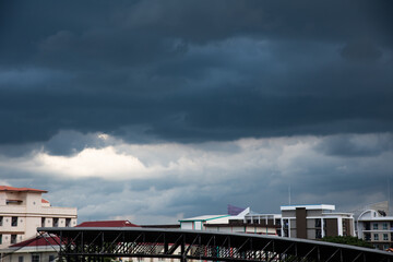 Dark cloud before the storm.