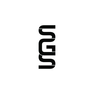 sgs letter original monogram logo design