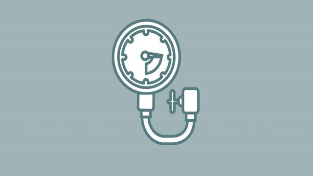 Fuel Manometer line icon on the Alpha Channel