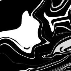 Marble texture,decorative series with water color paint or digital oil curves,composition with black and white.Contemporary abstract.Creative with illustration in flat design
