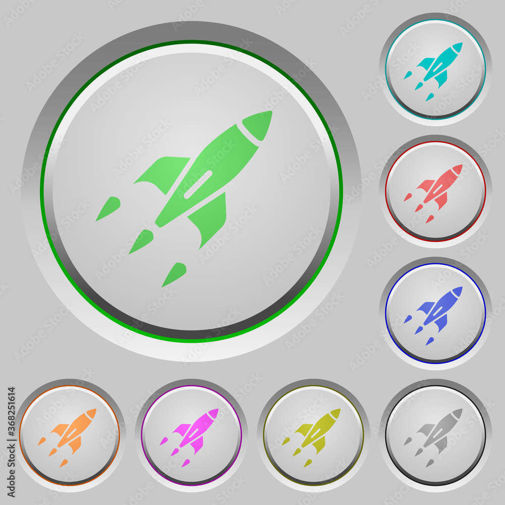 Poster rocket push buttons