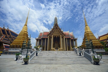 The Temple of the Emerald Buddha or Wat Phra Kaew no people