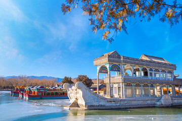 Marble Boat (AKA Boat of Purity and Ease) is a lakeside pavilion of the Beijing Summer Palace,...