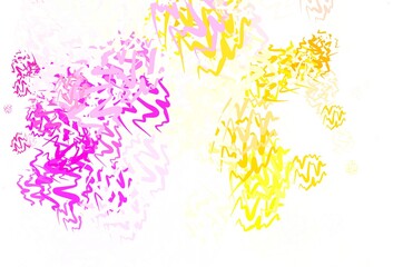 Light Multicolor vector background with curved lines.